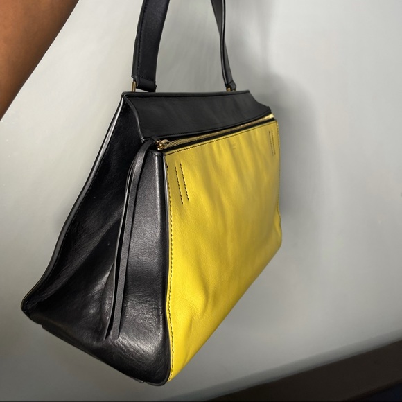 CELINE
Yellow/Black Leather Large Edge Bag - Picture 8 of 11